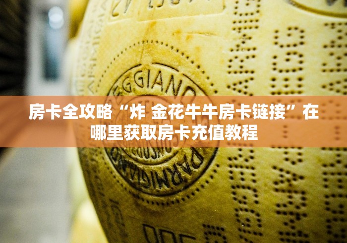 房卡全攻略“炸 金花牛牛房卡链接”在哪里获取房卡充值教程