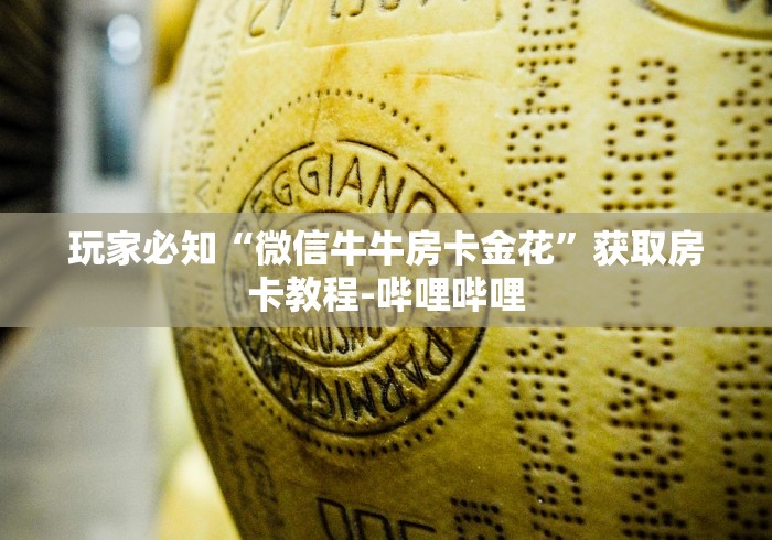 玩家必知“微信牛牛房卡金花”获取房卡教程-哔哩哔哩