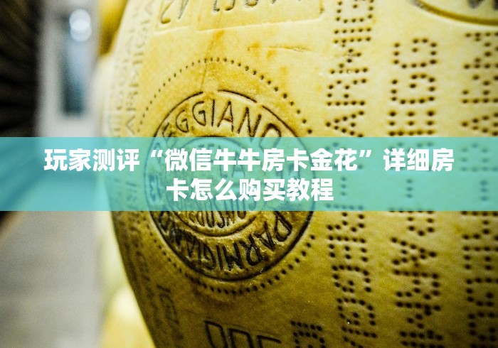 玩家测评“微信牛牛房卡金花”详细房卡怎么购买教程