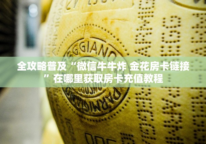 全攻略普及“微信牛牛炸 金花房卡链接”在哪里获取房卡充值教程
