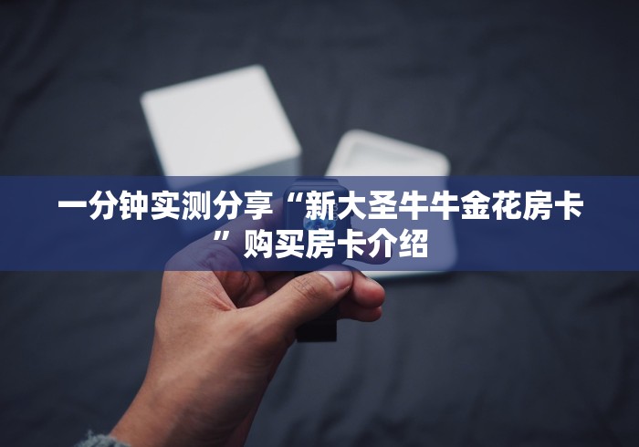 一分钟实测分享“新大圣牛牛金花房卡”购买房卡介绍