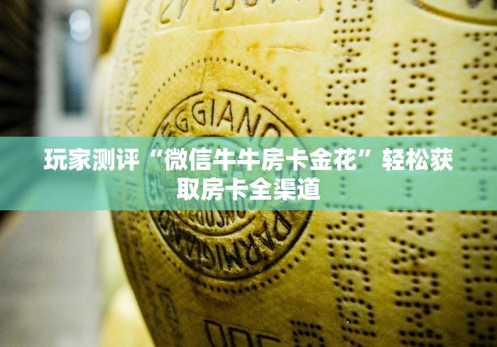 玩家测评“微信牛牛房卡金花”轻松获取房卡全渠道