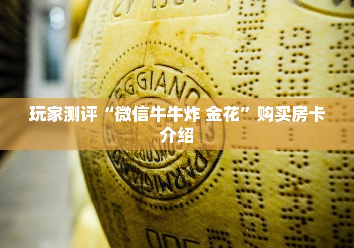 玩家测评“微信牛牛炸 金花”购买房卡介绍