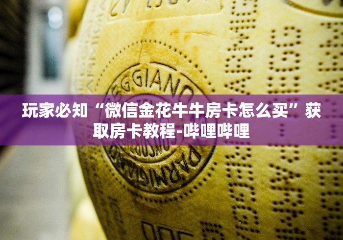 玩家必知“微信金花牛牛房卡怎么买”获取房卡教程-哔哩哔哩