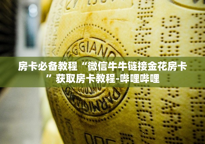 房卡必备教程“微信牛牛链接金花房卡”获取房卡教程-哔哩哔哩